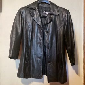 Women’s Wilson’s Leather Maxima 3/4 Sleeve 100% Genuine Leather Jacket Blk Sz M